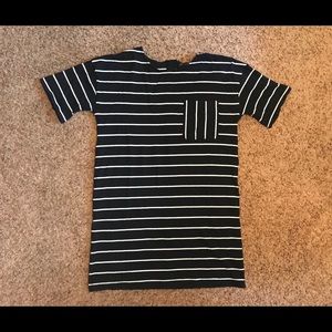 [Banana Republic] Black & White Stripe Dress